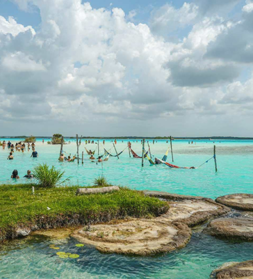La lagune de Bacalar et Canal des Pirates La lagune de Bacalar et Canal des Pirates