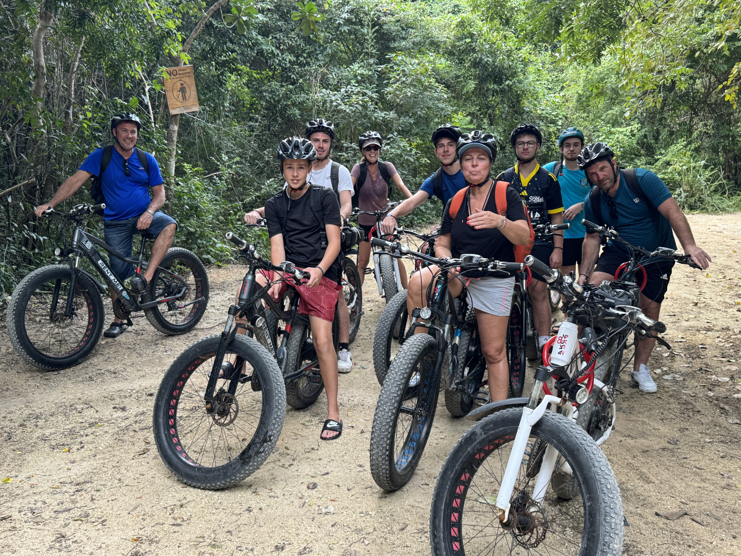 vélos électriques excursion jungle au Mexique